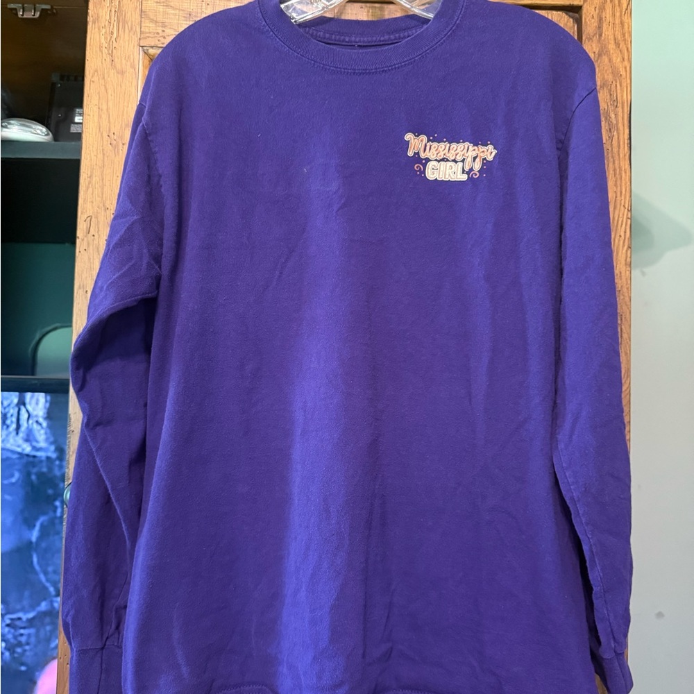 Mississippi Girl Purple Long Sleeve Tee